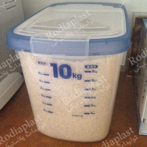 سطل پلاستیکی برنج 10 کیلویی