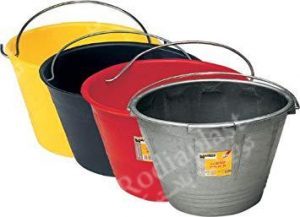 سطل پلاستیکی بنایی